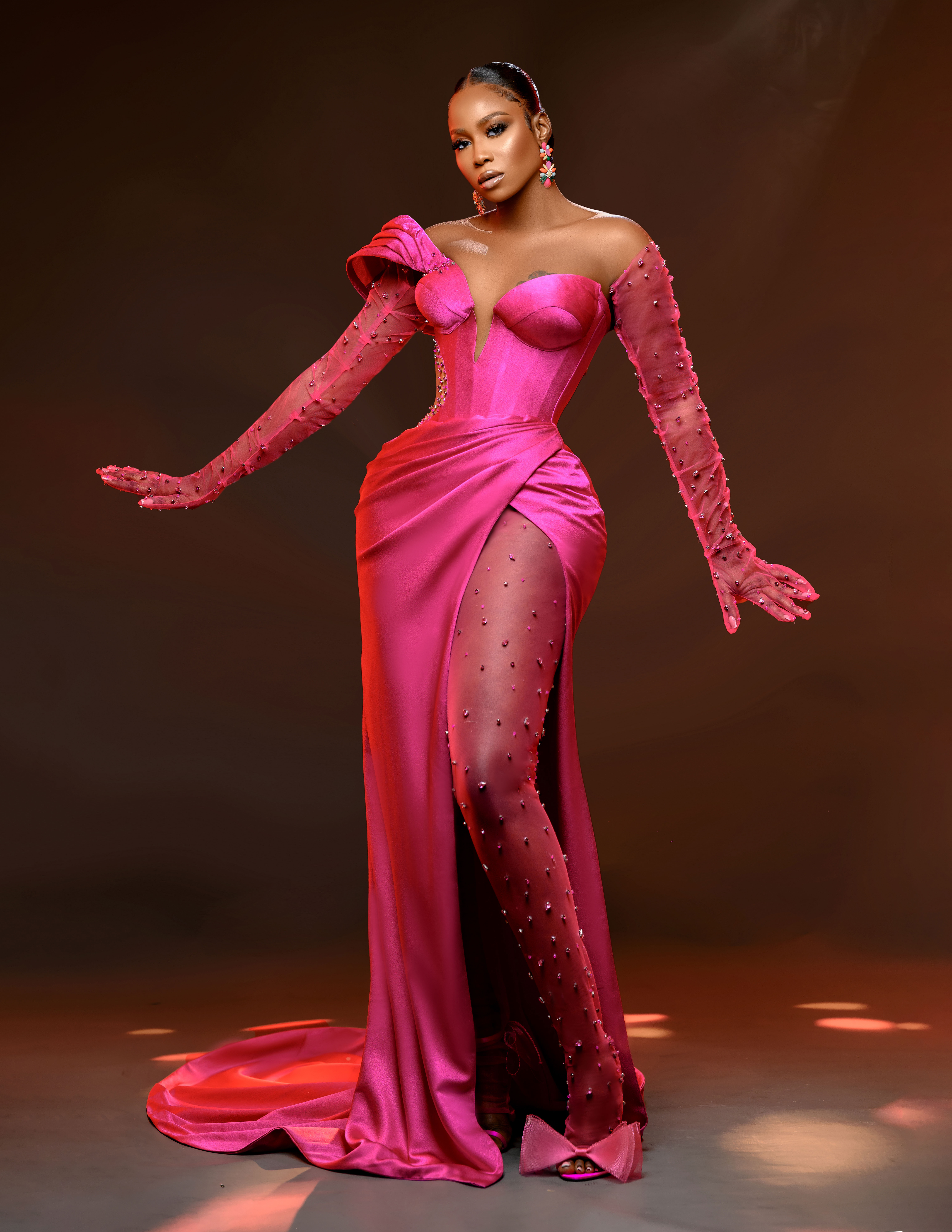 Lilian Silk Pink Dress
