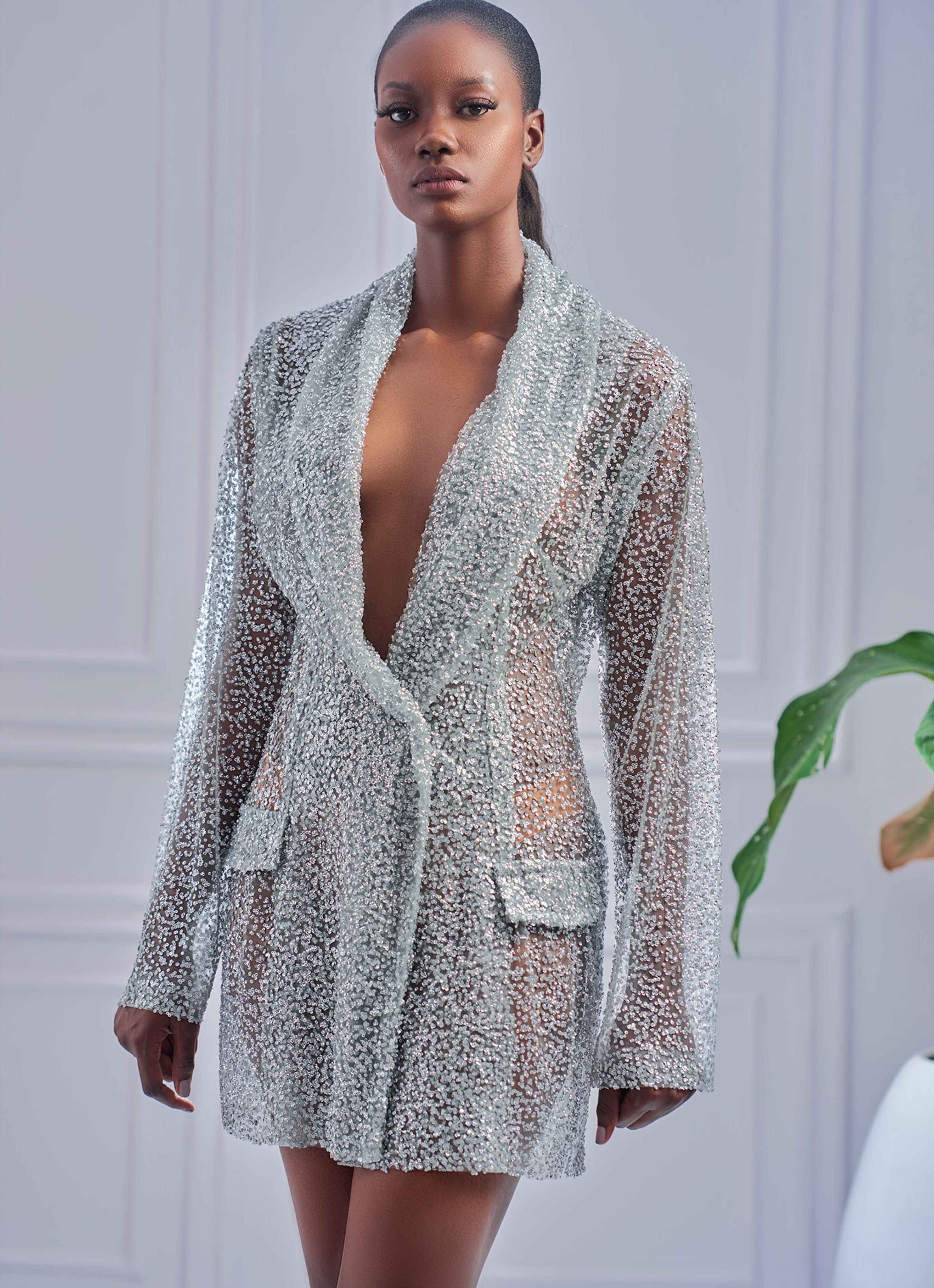 SPARKLE BLAZER DRESS