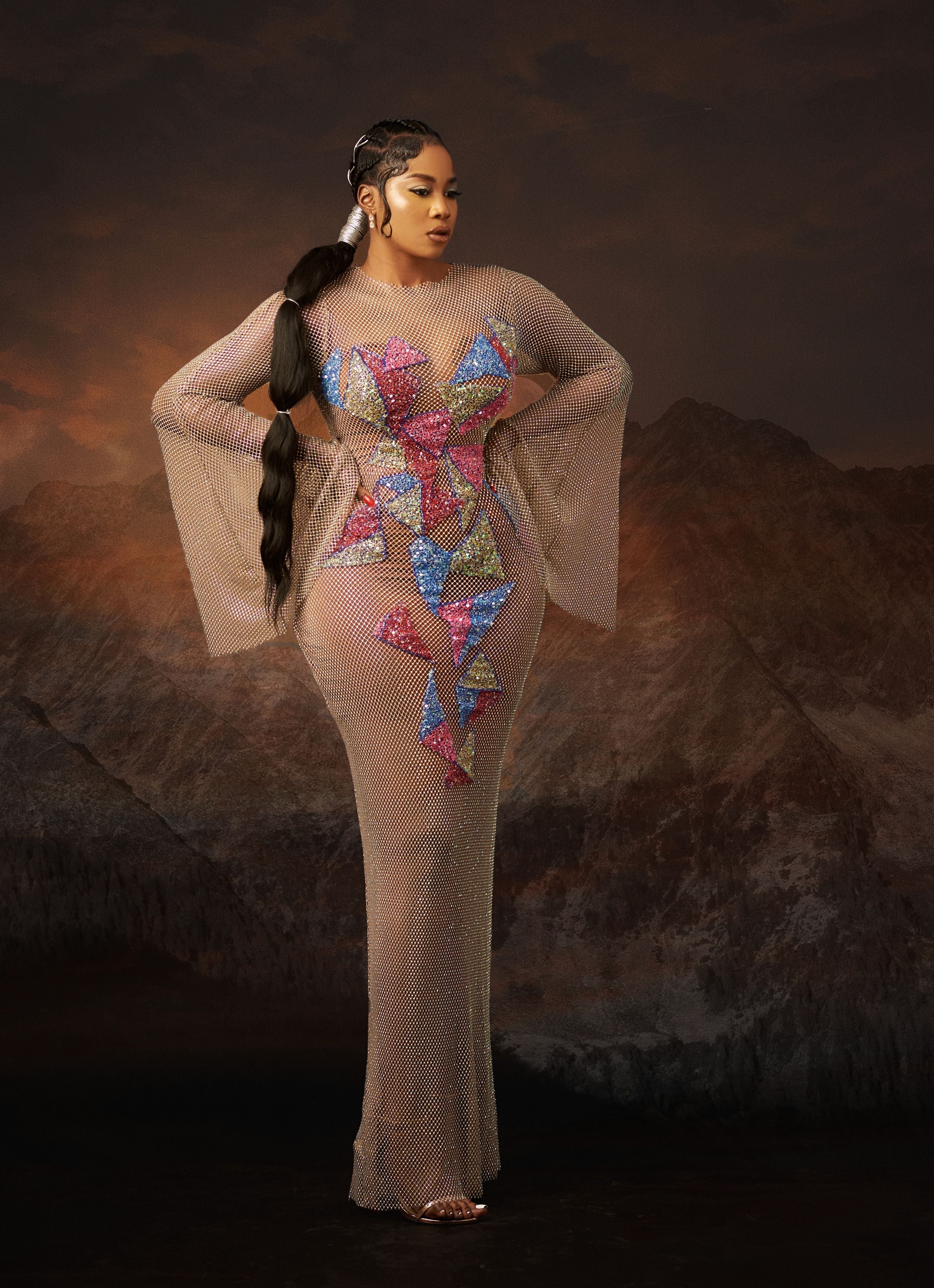 THE FLAME DRESS WITH COLOURS