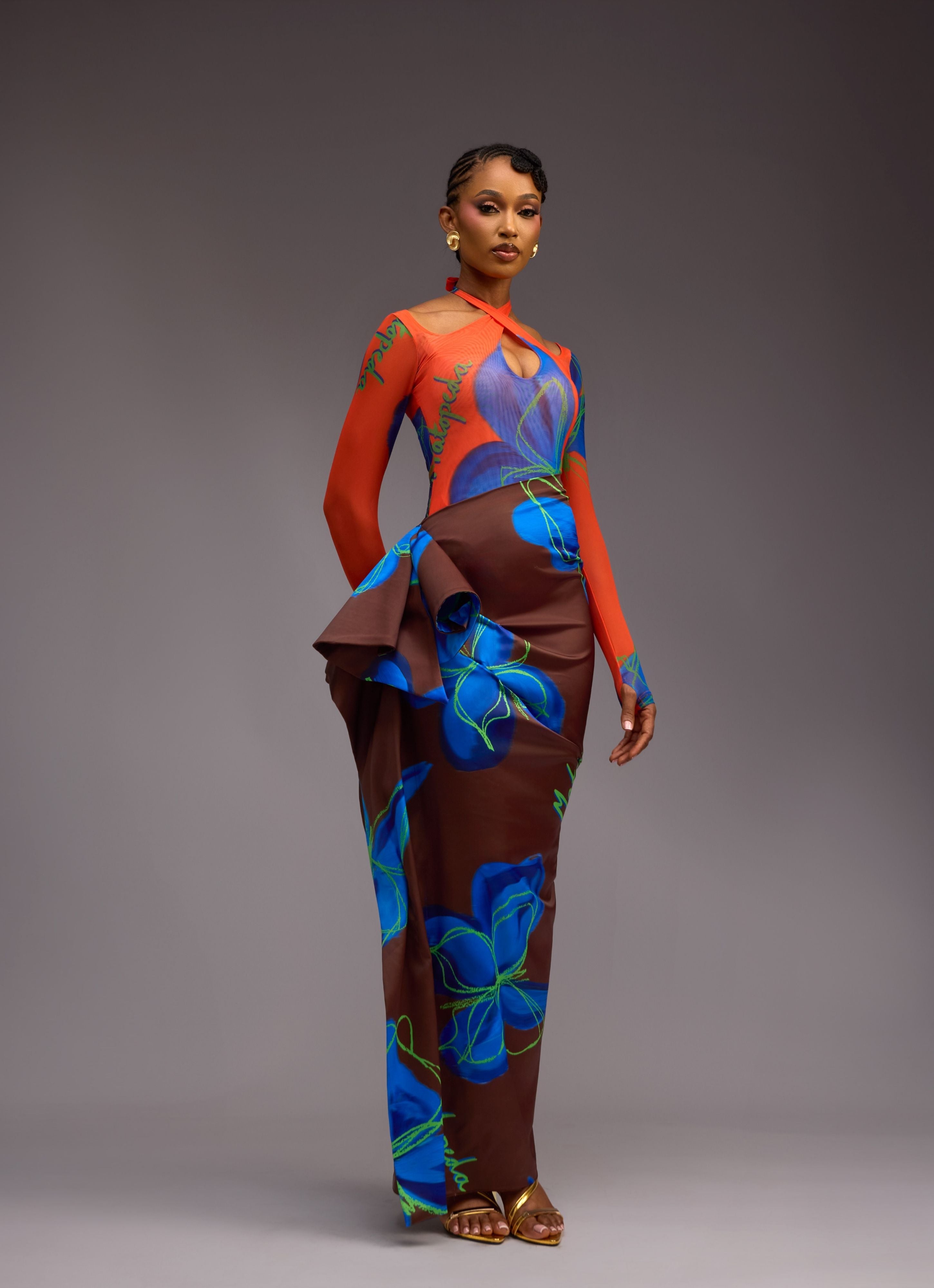 THE BUTTERFLY SET -  ORANGE/BROWN