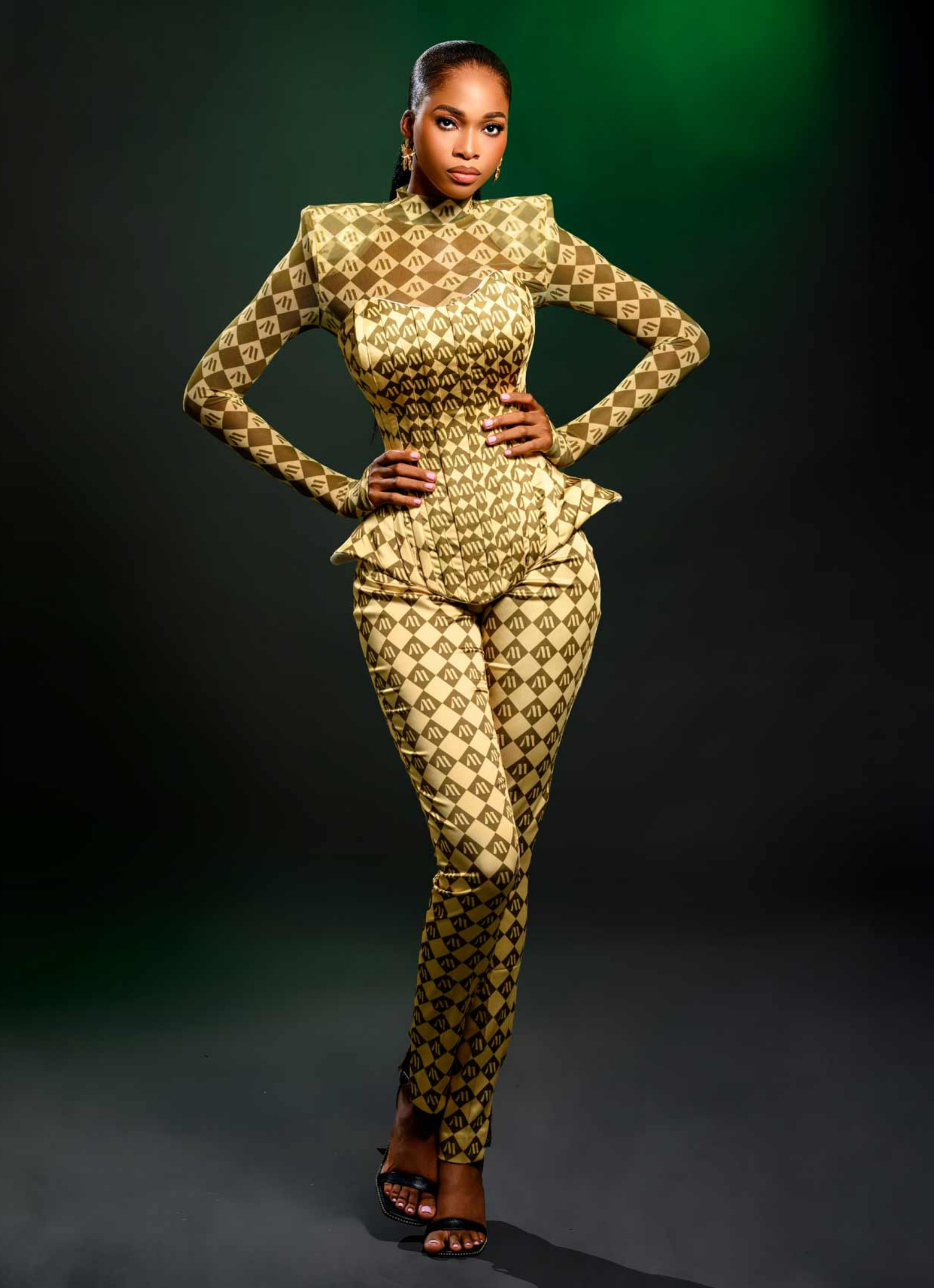 THE M CORSET - GREEN