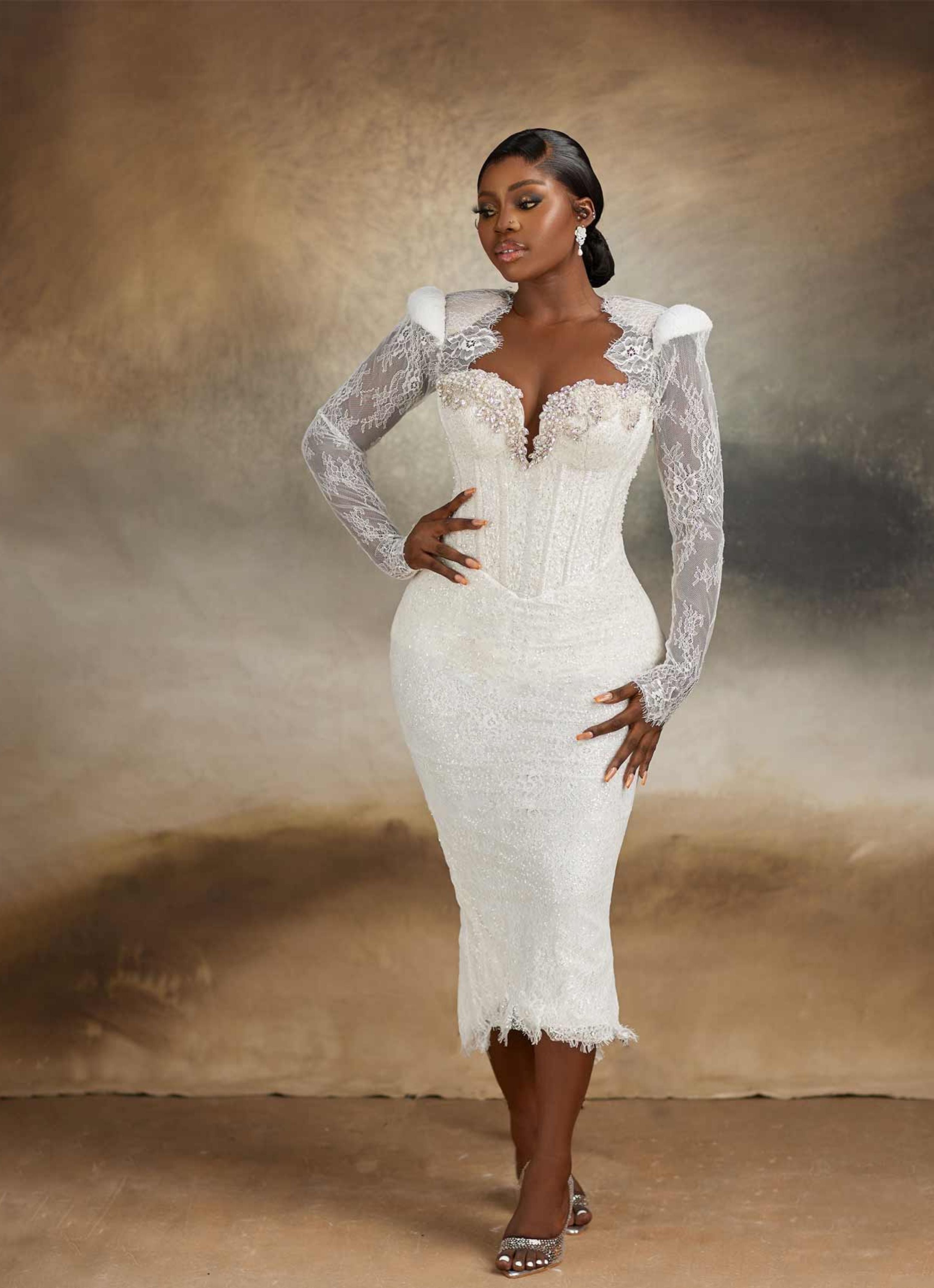 CHANTILIY MIDI LENGTH DRESS