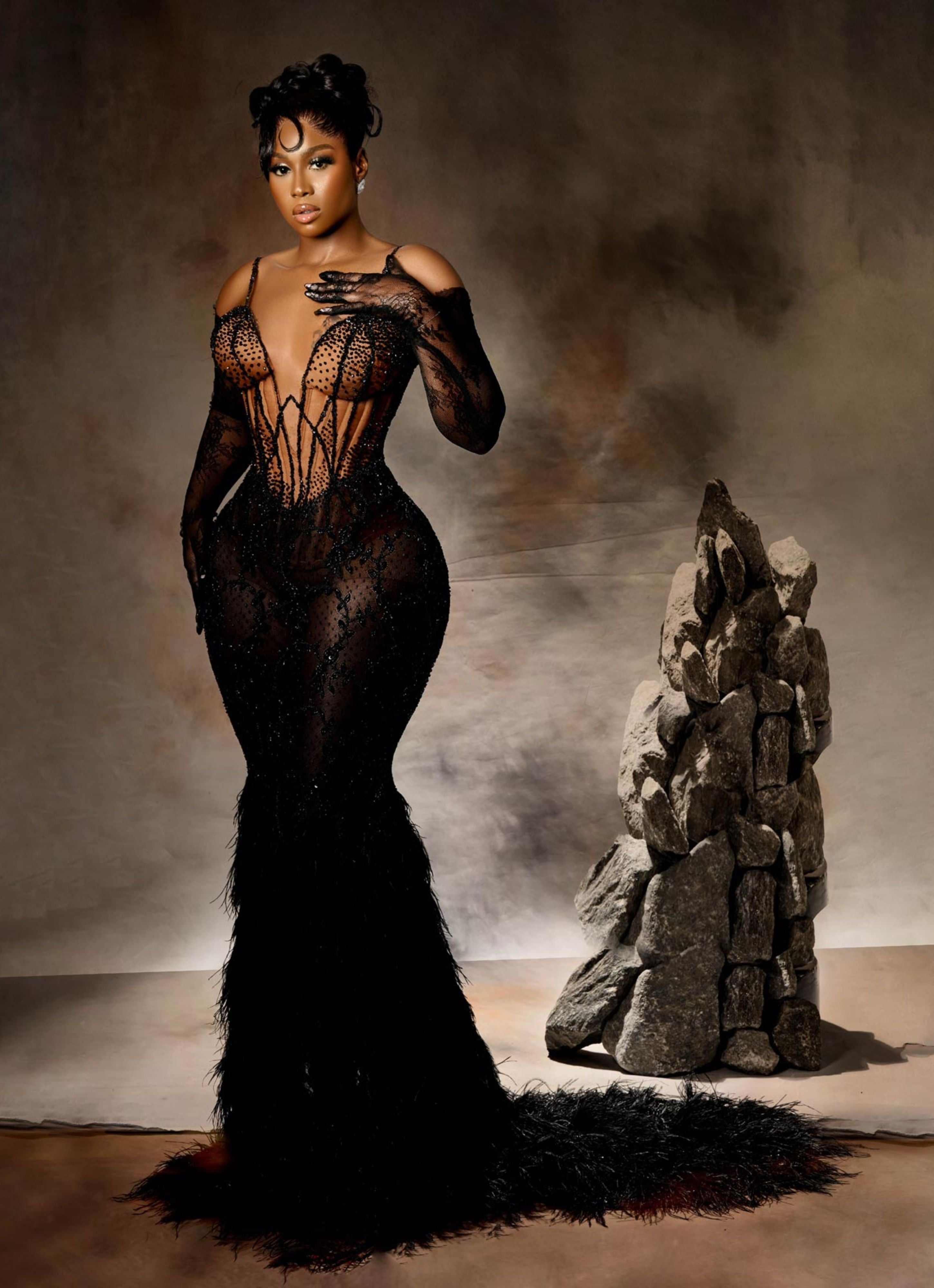 FEATHER ME LILY DRESS