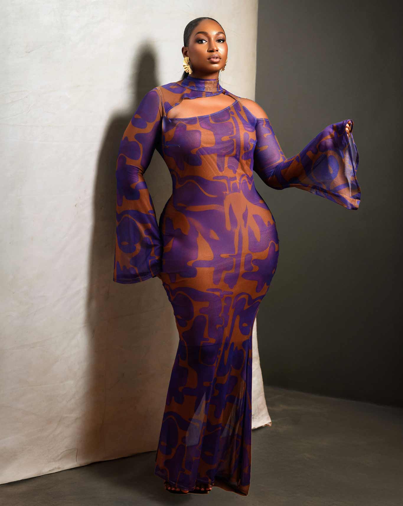 PUZZLE MESH DRESS